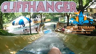 POV Cliffhanger Tube Chute at Schlitterbahn New Braunfels [upl. by Topliffe]