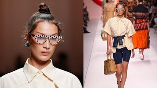 Bella Hadid walks for Fendi [upl. by Eniaral]