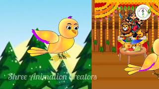 गरीब चिड़िया की नवरात्रि chidiya wala cartoonhindikahaniyan junglestories [upl. by Yasmar842]