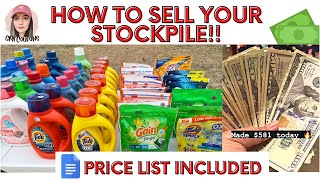 HOW TO SELL YOUR COUPONING STOCKPILE  Make Some Fast Cash 💵 [upl. by Akieluz]