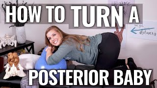 Positions to Turn a Posterior Baby  Part 2  Sarah Lavonne [upl. by Quinby897]