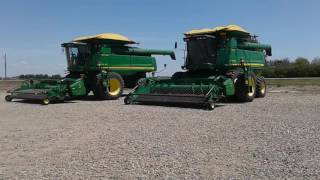 Yorkton Auction Centre  2 John Deere 9770s [upl. by Bricker]