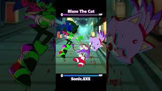 SonicExe Fights Blaze The Cat 😱 shorts [upl. by Flodur]