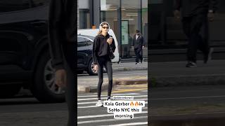 Kaia Gerber 🔥was spotted walking in Soho New York this morning”Sorry guys no Austin Buttler nyc [upl. by Hegarty567]