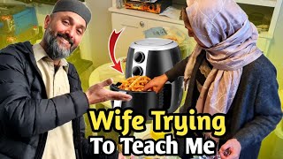 Wife Trying To Teach Me How To Use Air Fryer 😂  Desi Family Living In Uk 🇬🇧 [upl. by Yengac]