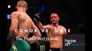 Conor McGregor vs Nate Diaz Twitter Beef Reaction [upl. by Eadith117]