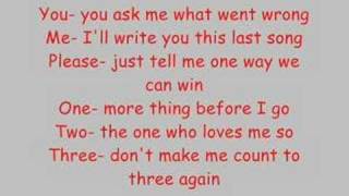 All American Rejects  Happy Endings WITH LYRICS [upl. by Schell224]