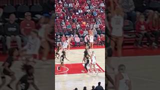 Natalie Potts Three Point Shot Kendall Moriarty Assist Nebraska Husker Women’s Basketball 11924 [upl. by Xonk654]