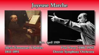 Chabrier Joyeuse Marche Paray amp DSO 1959 シャブリエ 楽しい行進曲 パレー [upl. by Ydorb]