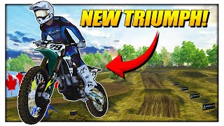 THE NEW TRIUMPH IS NOW IN MX BIKES [upl. by Letnohs]