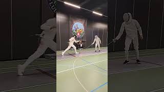 Halve Finale Ludus Et Gladius scherm toernooi De Meent Alkmaar Degen heren fencing sports shorts [upl. by Annekam]