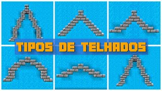 COMO FAZER TELHADOS  APRENDA A CONSTRUIR NO MINECRAFT [upl. by Daniella]