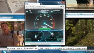 Gigaclear 4xHDTV plus speed test [upl. by Leahcin]