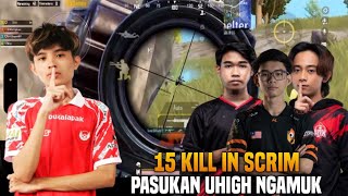 15 Kill In Scrim  Pasukan Uhigh Ngamuk Kat Erangel  Pubg Mobile [upl. by Shanan]