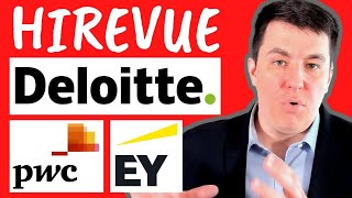 Deloitte EY amp PWC HireVue Questions answers and strategy [upl. by Limaj]