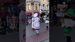 Clarabelle Cow amp Her Bakers in A Christmas Fantasy Parade at Disneyland 🎄 disneyland [upl. by Dorsy760]