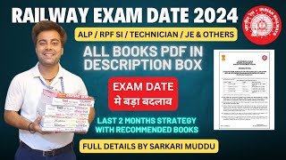 RRB Railway Exams 2024  New Exam dates out  Last 2 month strategy with recommended books [upl. by Arlynne880]