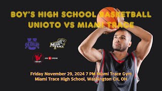 Boys High School Basketball  Unioto vs Miami Trace  11292024 [upl. by Hewart]