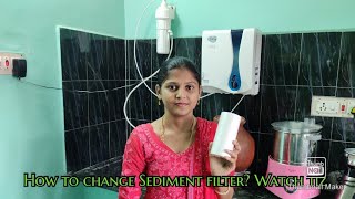 How to change RO Sediment Filter of Water Purifier in Tamil  Pureit classic nxt romf  Prefilter [upl. by Coffeng]