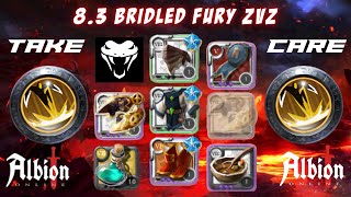 TOP KILLS  83 BRIDLED FURY POV  Albion Online ZvZ  TAKE CARE vs THE LONELY MEN [upl. by Carpet]