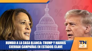 Rumbo a la Casa Blanca Trump y Harris cierran campañas en estados clave [upl. by Madelle85]