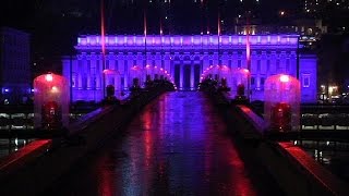 Lyon sillumine pour la Fête des Lumières [upl. by Nesyt396]