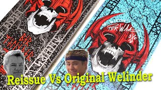 POWELL PERALTA Per Welinder skateboard deck REISSUE vs ORIGINAL [upl. by Mathe]