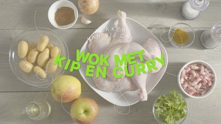 Wok met kip appel en krieltjes [upl. by Atiragram]