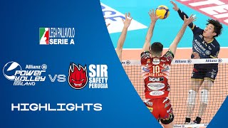 Milano vs Perugia  Highlights  Superlega  Round 2 of the Semifinals [upl. by Nerak]