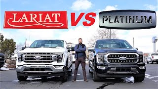 2023 Ford F150 Lariat VS 2023 Ford F150 Platinum Which Ford Should You Buy [upl. by Adlev]