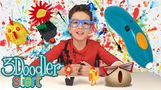 3Д Химикалка  Как да си направим ЯКИ 3D ОЧИЛА ЛЕСНО 3Doodler Start [upl. by Burrton]