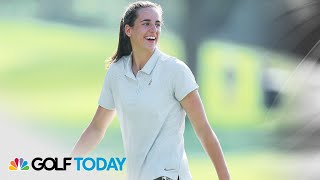 Caitlin Clark preparing for LPGA proam at The Annika  Golf Today  Golf Channel [upl. by Carolann]