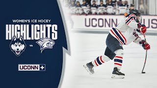 9 UConn Womens Ice Hockey Sweeps UNH in weekend series [upl. by Namialus733]