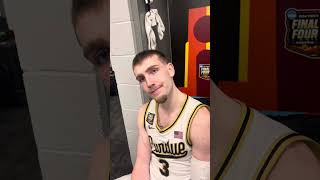 Purdue G Braden Smith Postgame Interview Final Four [upl. by Emixam]