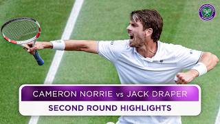 Thrilling British clash  Cameron Norrie vs Jack Draper  Highlights  Wimbledon 2024 [upl. by Nasho589]