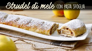 STRUDEL DI MELE E NOCI CON PASTA SFOGLIA Ricetta Facile  BuonIdea [upl. by Pier902]