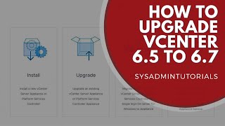 vSphere 67  How to upgrade vCenter 65 to vCenter 67 Update 1 [upl. by Latihs499]