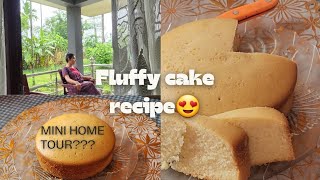 FLUFFY CAKE RECIPE  সৰু সুৰা home tour হৈ গল 🏡 [upl. by Folger325]