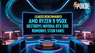 Leaked Benchmarks AMD Ryzen 9 950x DESTROYS Intel amp Nvidia RTX 590 Rumors STUN Fans  Techtrove [upl. by Anayik622]