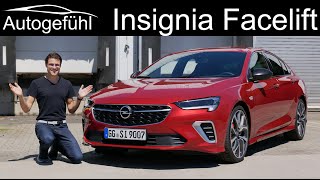 Opel Insignia Facelift FULL REVIEW 2021 Vauxhall Insignia GSi 4x4 Grand Sport vs Sports Tourer [upl. by Assenat]