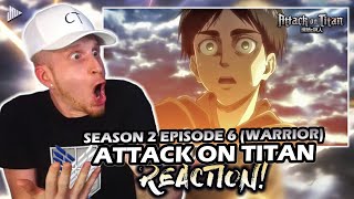 ATTACK ON TITAN S2 Ep6 REACTION Warrior [upl. by Heinrik]