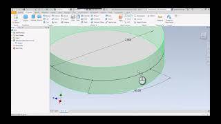 Inventor  How to Create a Radial Hole Normal to a Curved Surface [upl. by Fleisig659]