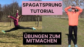 Spagatsprung Lernen  ein Tutorial für den Spagat in der Luft [upl. by Zilvia188]