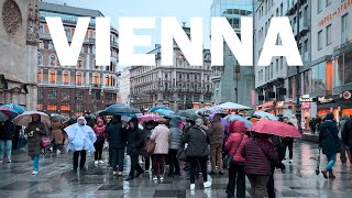 Vienna Rain Walk in 4K HDR [upl. by Sulamith392]