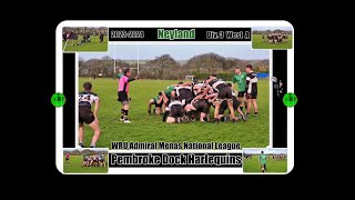 Neyland RFC v Pembroke Dock Harlequins RFC WRU Admiral National League Div3 West A [upl. by Aushoj388]