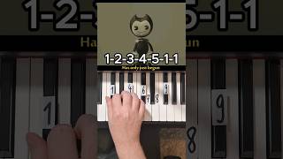 Bendy And The Ink Machine Horror Show CG5 Piano Tutorial shorts [upl. by Katharina]