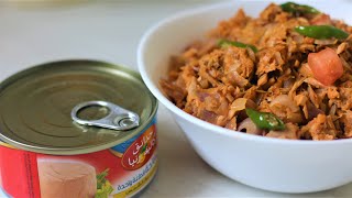 Canned Tuna Recipe for Dinner  Canned Tuna recipe to go with Rice Roti or Bread [upl. by Gnidleif168]