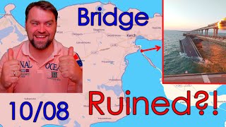 Update from Ukraine  Attack on Kerch Bridge  The supply line still works for Ruzzia [upl. by Rafiq]