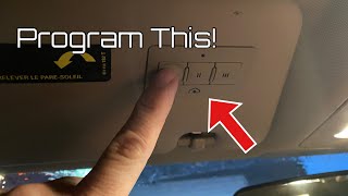 How to program a garage door opener in an Audi A4 and have it actually WORK [upl. by Akemet]