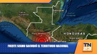 Fuerte sismo sacudió el territorio nacional [upl. by Enutrof]